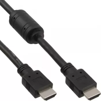 Cabo HDMI InLine High Speed macho + ferrite preto, 5 m