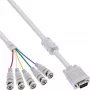 Cabo VGA BNC InLine, 5x BNC / HD 15 macho, 5 m