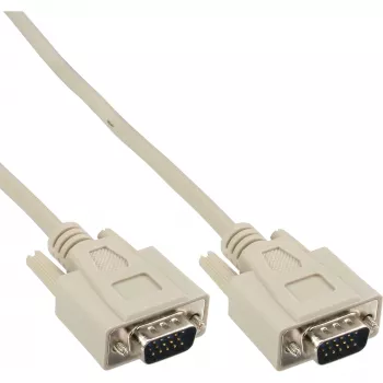 Cabo VGA 15HD macho/macho bege, 3 m, InLine 17712A