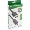 Cabo HDMI Ultra High Speed fino InLine AM/DM 8K4K dourado preto 1,5m