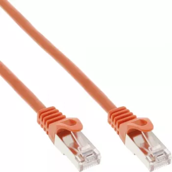 Cabo de rede SF/UTP Cat.5e InLine laranja 0,25m