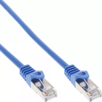 Cabo de rede F/UTP Cat.5e InLine azul 0,3 m
