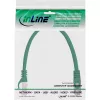 Cabo de rede F/UTP Cat.5e InLine verde 0,3m