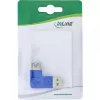 Adaptador USB 3.0 Type-A macho / Type-A fêmea angular à esquerda 90° InLine 35300M