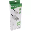 Cabo USB 2.0 InLine, ficha USB-C / ficha USB-A, preto/alu, flexível, 1,5m