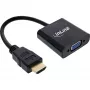 Cabo conversor InLine HDMI para VGA com áudio, conversor de vídeo ativo, preto