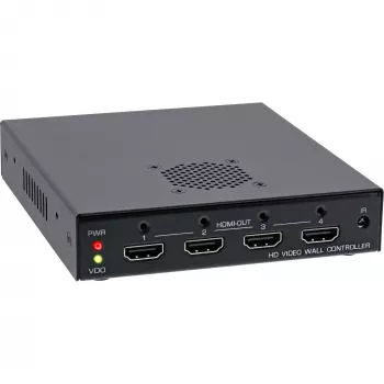 Controlador de videowall HDMI InLine 1 para 4, Full-HD