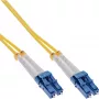 Cabo de fibra ótica duplex InLine LC/LC 9/125µm OS2 0,5 m