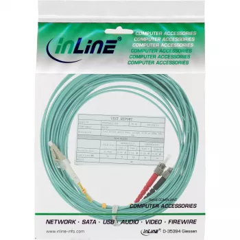 Cabo de fibra ótica duplex InLine LC/ST 50/125µm OM3 0.5m