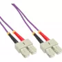 Cabo de fibra ótica duplex InLine SC/SC 50/125µm OM4 20m