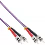 Cabo de fibra ótica duplex InLine ST/ST 50/125µm OM4 15m