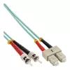 Cabo de fibra ótica duplex InLine 82510O SC/ST 50/125µm OM3 10m