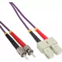 Cabo de fibra ótica duplex InLine SC/ST 50/125µm OM4 7,5m
