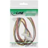Cabo de alimentação interno InLine 29654A 1x Molex 4 pinos / 4x Molex 4 pinos 1m