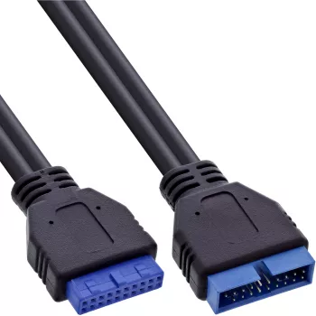Extensão USB 3.0 InLine header interno ficha/conector fêmea 33448I 0,35 m