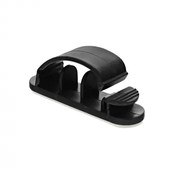 InLine 10 unid. saco organizador de cabos com fita adesiva 2,8 cm preto