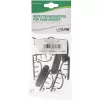 InLine 10 unid. saco organizador de cabos com fita adesiva 2,8 cm preto