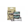 Fita para impressora de etiquetas Epson LK-6WBJ preto branco transferência térmica 2,4 cm