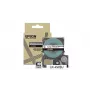 Fita de etiquetas Epson LK-4WBJ preto branco transferência térmica 1,2 cm