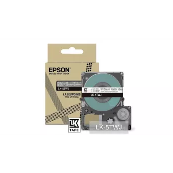Fita de etiquetas Epson LK-5TWJ transparente branco transferência térmica 1,8 cm