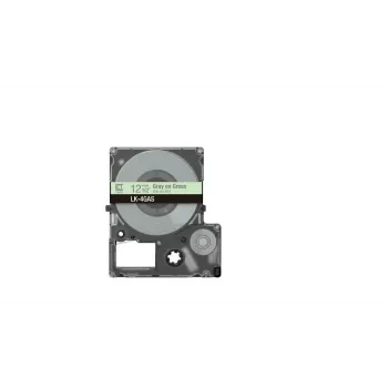 Fita de etiquetas Epson LK-4GAS cinzento verde-claro transferência térmica 1,2 cm