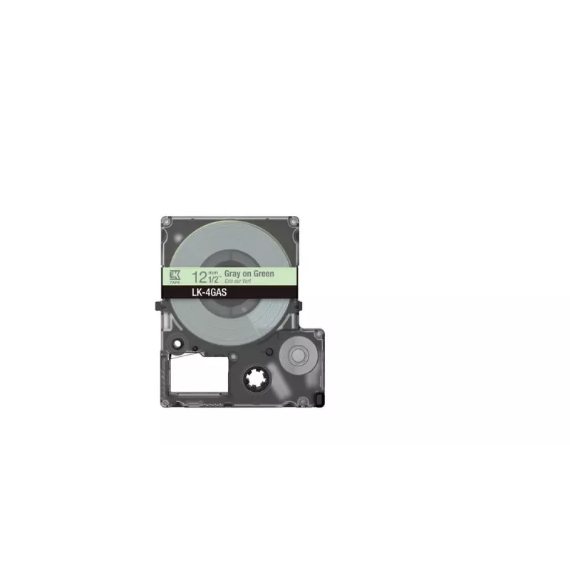 Fita de etiquetas Epson LK-4GAS cinzento verde-claro transferência térmica 1,2 cm