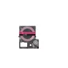 Fita de etiquetas Epson LK-4PBF preto rosa transferência térmica 1,2 cm