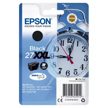 Epson embalagem individual preto 27XXL tinta DURABrite Ultra