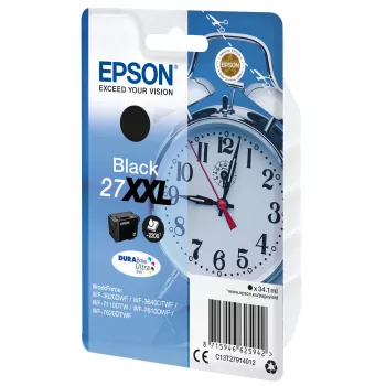 Epson embalagem individual preto 27XXL tinta DURABrite Ultra