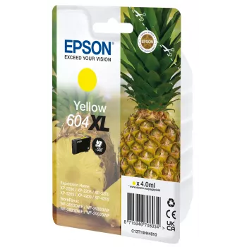 Tinteiro Epson 604XL original amarelo 4 ml embalagem individual