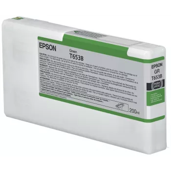 Tinteiro Epson T653B verde (200 ml), verde, tinta pigmentada, 200 ml, 1 unid.