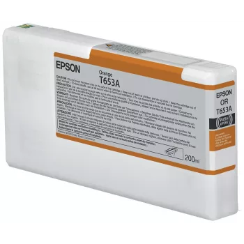 Tinteiro Epson T653A laranja (200 ml), laranja, tinta pigmentada, 200 ml, 1 unid.
