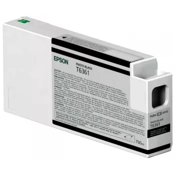 Epson Singlepack tinta fotográfica preta T636100 UltraChrome HDR 700 ml, preto fotográfico, tinta de corante, 700 ml, 1 unid.