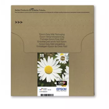 Cartucho Epson T1806 Easy Mail Packaging preto amarelo ciano magenta