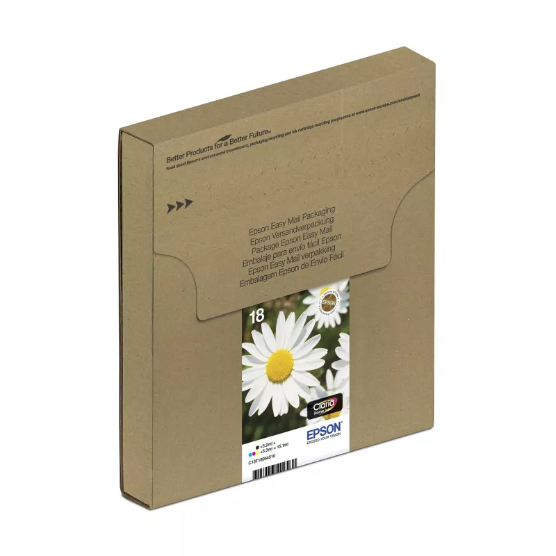 Cartucho Epson T1806 Easy Mail Packaging preto amarelo ciano magenta