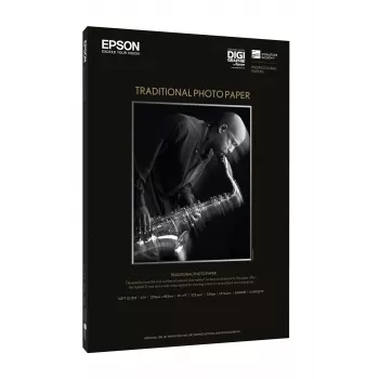 Papel fotográfico tradicional Epson, DIN A2, 330 g/m², 25 folhas