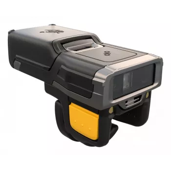 Leitor de códigos de barras vestível Zebra RS6100 2D LED cinzento, amarelo