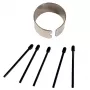 Acessório para caneta stylus Zebra 440042 preto, 6 unid.