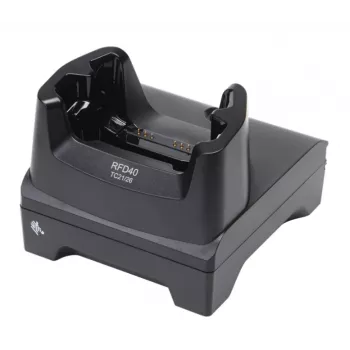 Carregador de dispositivo móvel Zebra CRD1S0T-RFD40-TC2X-CHG-1R computador móvel, leitor RFID preto AC interior