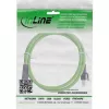 Cabo de rede industrial InLine, M12 8 pinos codificação X para macho RJ45, Cat.6A PUR 5 m