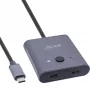 Comutador USB-C InLine, comutador bidirecional, 10 Gb/s, 100 W
