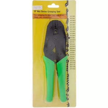 Alicate de cravar InLine Coax HT-336G para RG 58,59,62,174 WBC 110 195/200 240