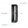 APC NetShelter SX Gen 2 AR3107B2 armário de rede, altura de 2258 mm