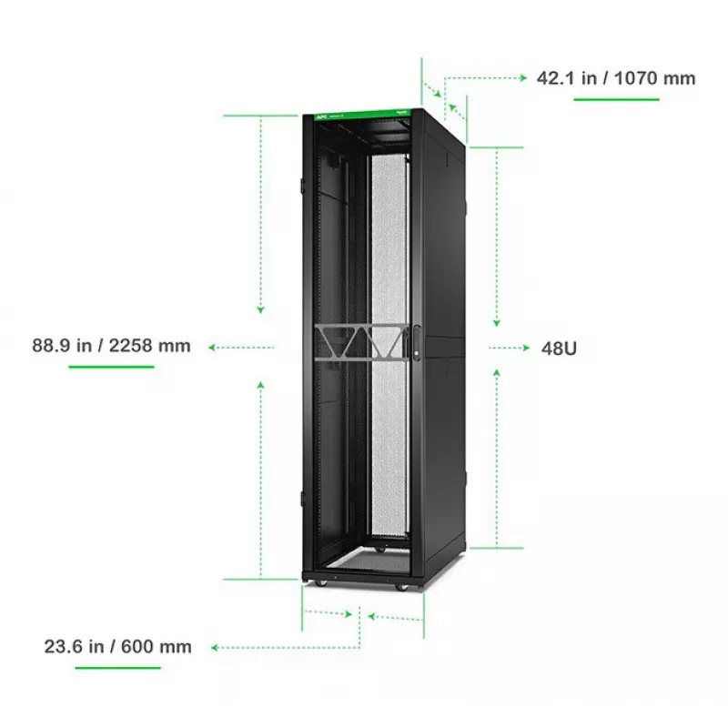 APC NetShelter SX Gen 2 AR3107B2 armário de rede, altura de 2258 mm