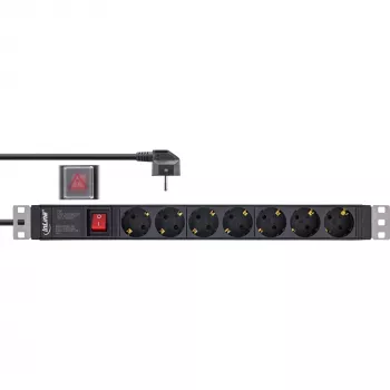 InLine 16411S proteção contra sobretensão preto 7 saídas AC 2 m