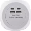 InLine Charging Cube InLine 16499A 3x tomada schuko 2x USB-C 2x USB-A branco 2 m