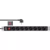 InLine 16412S proteção contra sobretensão preto 8 saídas AC 2 m