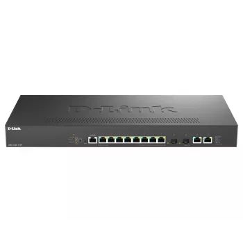 D-Link DMS-1250-12TP/E switch de rede gerido 2.5G Ethernet (100/1000/2500) Power over Ethernet (PoE) preto