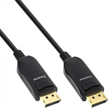 Cabo AOC DisplayPort 2.1 InLine, UHBR, preto 50m