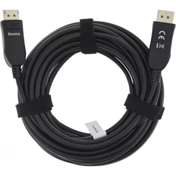 Cabo AOC DisplayPort 2.1 InLine, UHBR, preto 25 m